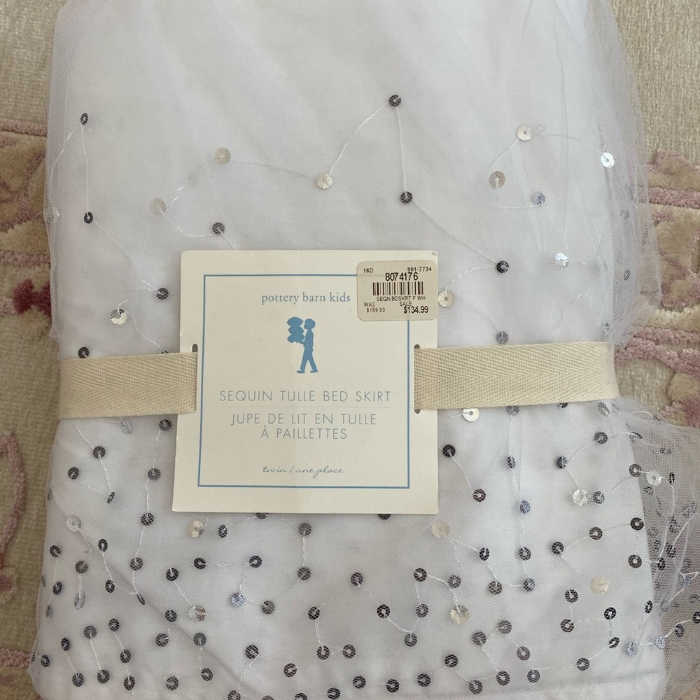 NWT pottery barn twin bed skirt